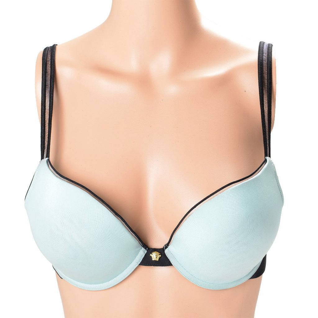 Versace Women's Light Blue Padded Bra